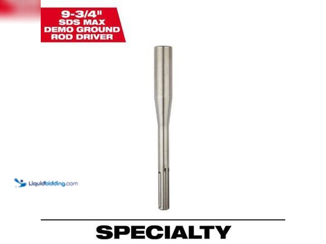 Lot 49-3565284 - Milwaukee 9-3/4 in. SDS-MAX Demo Ground Rod Driver Model # 48-62-4091 used.