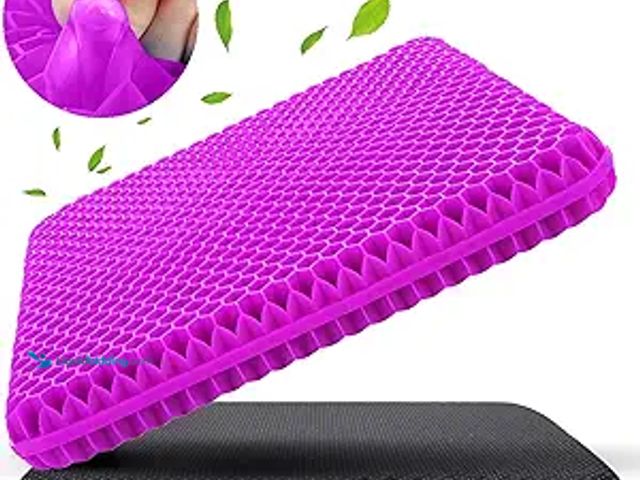 Lot 49-5439165 - Gel Seat Cushion for Long Sitting (Super Large & Thick), Soft & Breathable, Gel Cushion for Wheelcha...