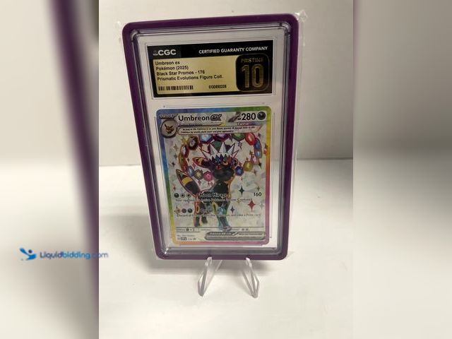 Lot 49-910546 - CGC 10 Pristine Umbreon ex 176 Black Star Promos Prismatic Evolution Premium. Ref:COINS0723