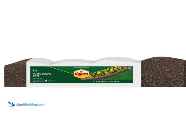 Lot 49-5543628 - QTY 4 - Vigoro
Roman Stone 4 ft. Earth Rubber Garden Edging. Model # MT5001675. Unused