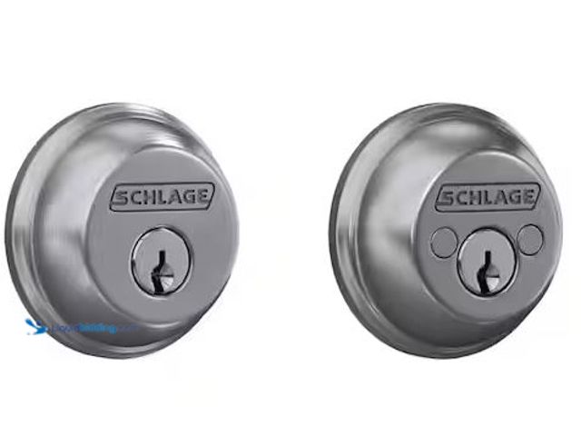 Lot 49-5486092 - Schlage
Satin Chrome Light Commercial Double Cylinder Deadbolt Internet # 320786419
Model # B62CS ...