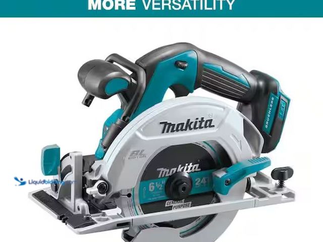 Makita DLS600Z 18V LXT Brushless Cordless 6-1/2" Dual Slide Compound Miter Saw – Tool Only, 5,000 RPM, DXT & ADT Technology