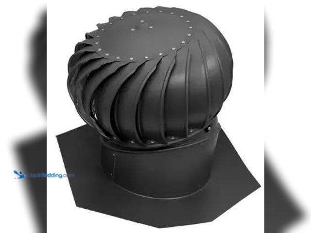 Lot 49-5478298 - Air Vent TIBS0100 Turbine and Base Air Hawk 18.4" H X 20.2" W X 20" L X 12" D Aluminum Item is unuse...