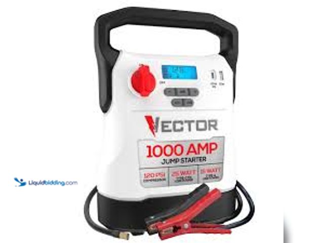 Lot 49-5458891 - VECTOR 1000 Amp Jump Starter, Compressor, USB Power, Model# VECJ1C, Unused