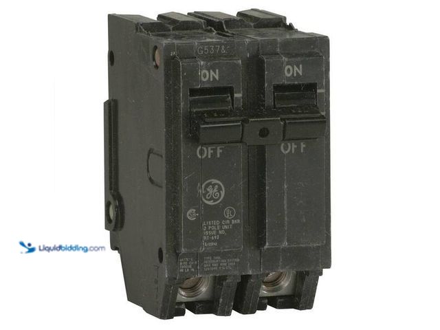 Lot 49-3528627 - GE 70 Amp 2 in. Double-Pole Circuit Breaker. Model # THQL2170P item is unused