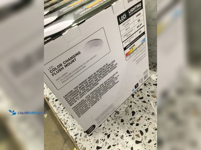 Lot 49-3536658 - Commercial Electric 16in Diamond Shape Entryway LED Flush Mount Ceiling Light Item is Factory Sealed