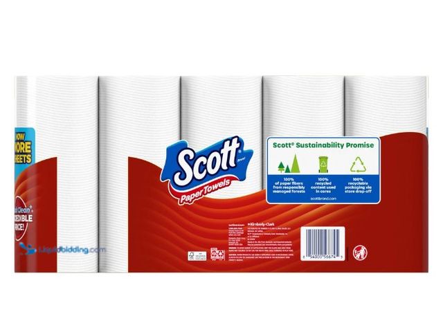 Lot 49-5552275 - Scott Choose-A-Sheet Paper Towels - 15 Double Rolls. Unused
