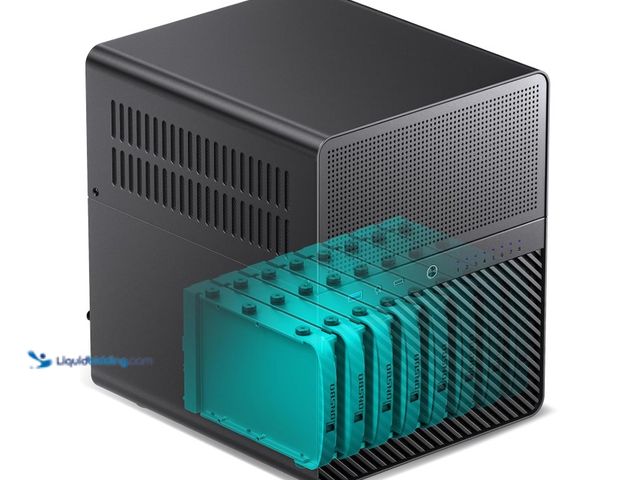 Lot 49-3431919 - JONSBO N3 Mini-ITX NAS PC Chassis, ITX Computer Case, 8HHD+1-SSDD isk Bays NAS Mini Aluminum with St...