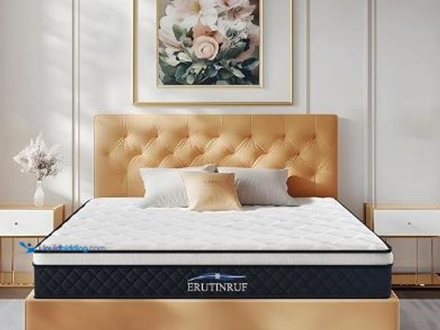 Lot 49-3464233 - Queen Size Mattress, 10 Inch Queen Mattress, Pressure Relief Mattress in a Box, Memory Foam Hybrid M...