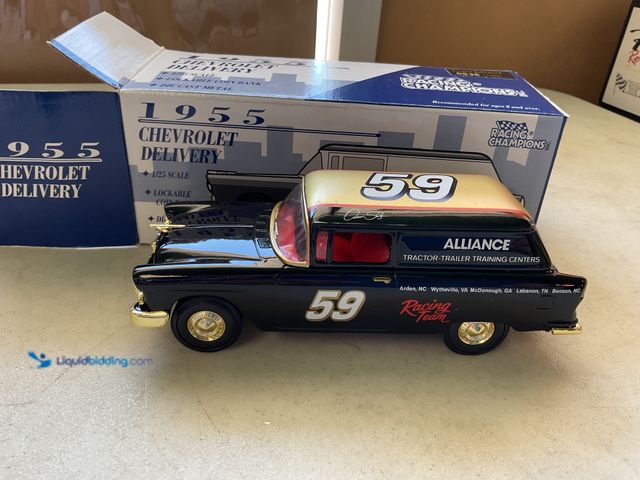Lot 49-1971406 - Other RACING CHAMPIONS 1955 CHEVROLET DELIVERY 1/25 SCALE DIECAST COIN BANK NEW IN BOX #59 ALLIANCE ...