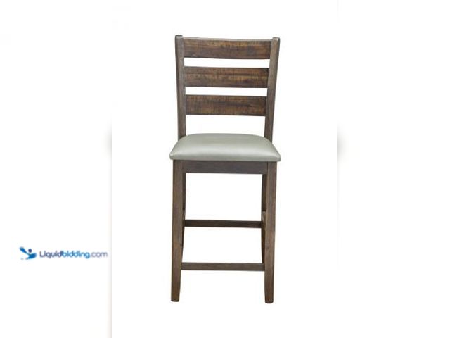Lot 49-5408259 - Alpine Furniture Emery Pub Height Chairs (Set of 2) in Walnut 2929-05 PROMO. Item is Unused