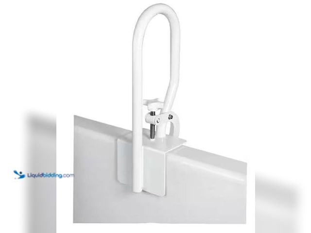 Lot 49-1573965 - Glacier Bay 14 in. Bathtub Rail Safety Grab Bar in White, Model # FGB204GB THD, Unused.   Ref#ASRHD0...