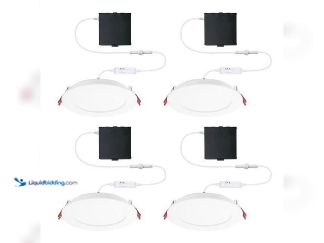 Lot 49-5452741 - Commercial Electric
Pro Value Series LED 6 in Round Adj Color Temp Canless Recessed Light for Kitch...