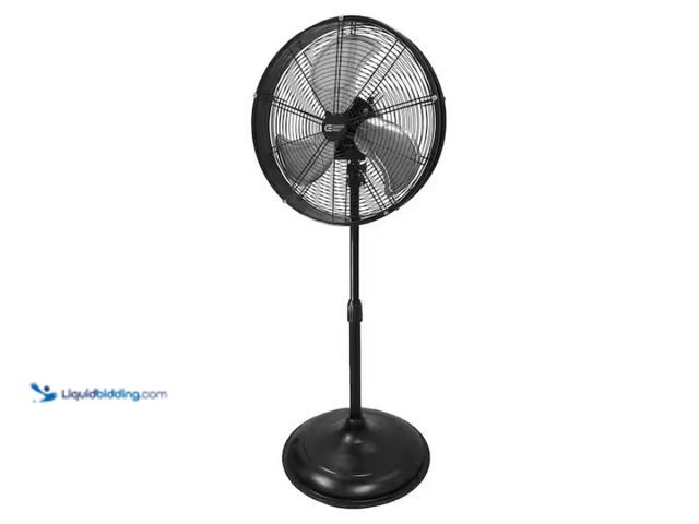 Lot 49-3470875 - Commercial Electric 20 in. Oscillating Pedestal Fan with Adjustable Height in Black, Model # SFSD1-5...