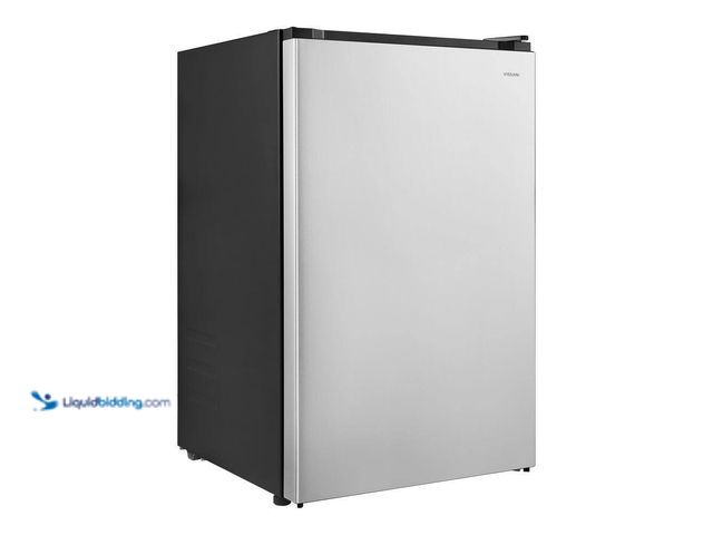 Lot 49-5453609 - Vissani 4.3 cu. ft. Mini Refrigerator in Stainless Steel, ENERGY STAR. [Model # HVAR43GSE] Unused. N...
