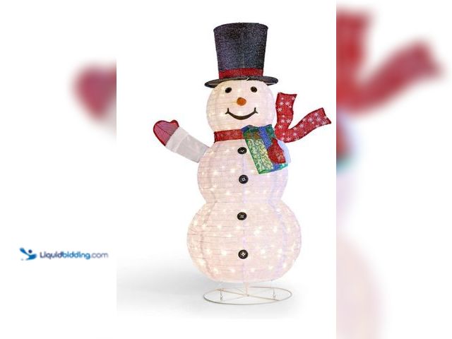 Lot 49-1544248 - Joiedomi Snowman Christmas Outdoor Decoration, 150 LED Lighted Christmas Holiday Decorations, Collap...