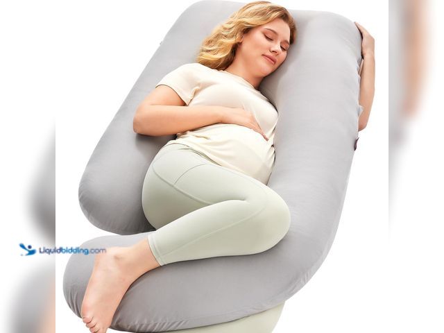 Lot 49-5483741 - Momcozy Pregnancy Pillows for Sleeping, U Shaped Full Body Pillow for Pregnancy Women with Removable...