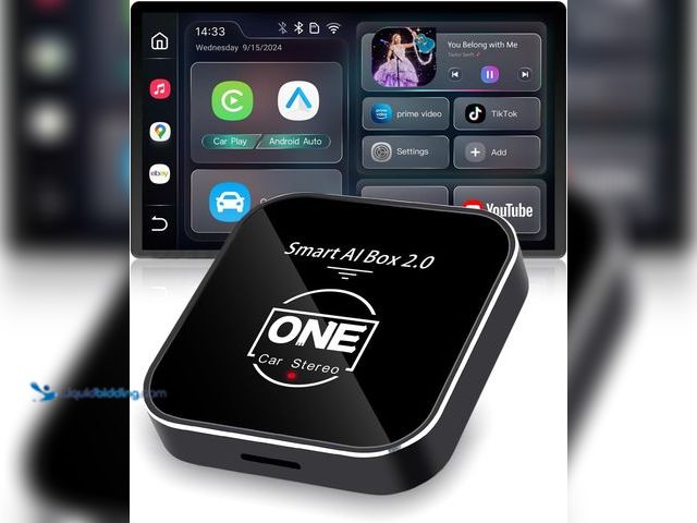 Lot 49-5413378 - 2025 Smart Ai Box 2.0 Wireless CarPlay Android Auto Adapter Dongle for Cars with OEM Wired CarPlay, ...