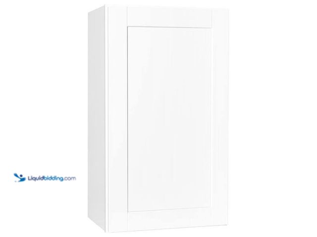 Lot 49-5452447 - Hampton Bay
Shaker 21 in. W x 12 in. D x 36 in. H Assembled Wall Cabinet in Satin White. Item is us...