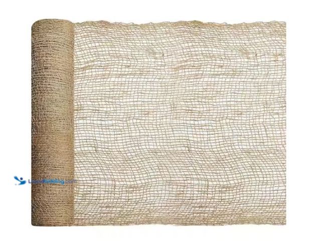Lot 49-1624362 - Wellco 4 ft. x 112 ft. 12 oz. Jute Mesh Mat Blanket Erosion Control Blanket Model # JN400G4112, Unus...