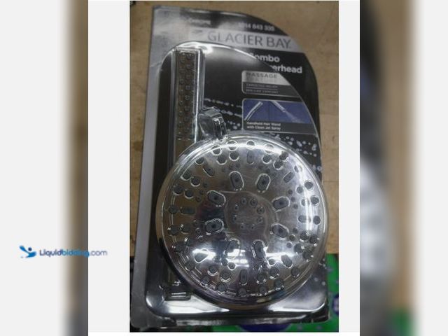Lot 49-5555461 - Glacier Bay 8-Spray Dual Shower Head Set with 60 in. Hose - Chrome, Unused