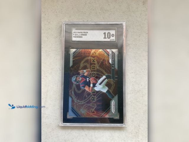 Lot 49-1830755 - COLLECTIBLE WOW GRADED CARD! 2023 PANINI PRIZM F-10 C.J. STROUD FIREWORKS SGC GRADED 10 GEM MINT #CO...