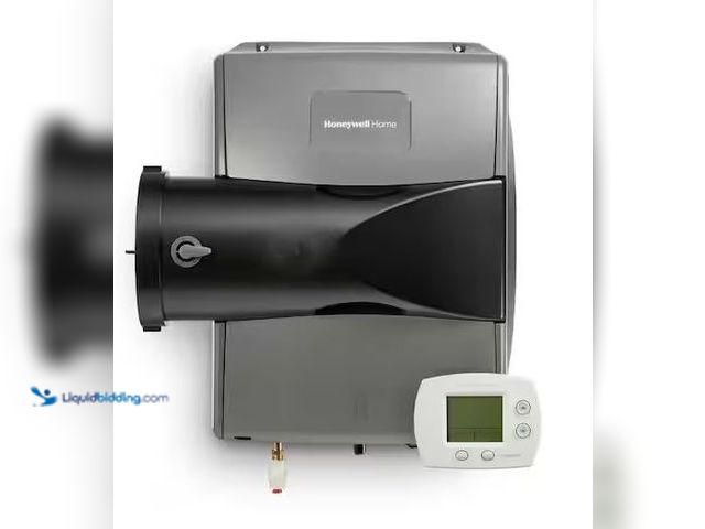 Lot 49-5486673 - Up to 4,000 Sq. ft. 17 Gallon Whole House Bypass Evaporative Humidifier with Digital Humidistat Inte...