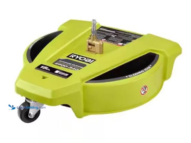 Lot 49-1544790 - RYOBI 15 in. 3400 PSI Gas Pressure Washer Surface Cleaner with Caster Wheels, Model # RY31SC15, Unus...