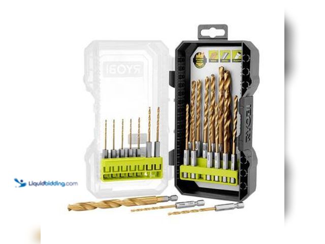 Lot 49-3565728 - RYOBI 22-Piece Titanium Drill Bit Set. Model # A972203. Unused