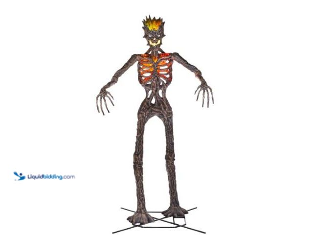 Lot 49-5439583 - Home Accents Holiday 12 ft GIANT-SIZED Inferno Deadwood Skeleton with LifeEyes(TM) LCD Eyes. [Model ...