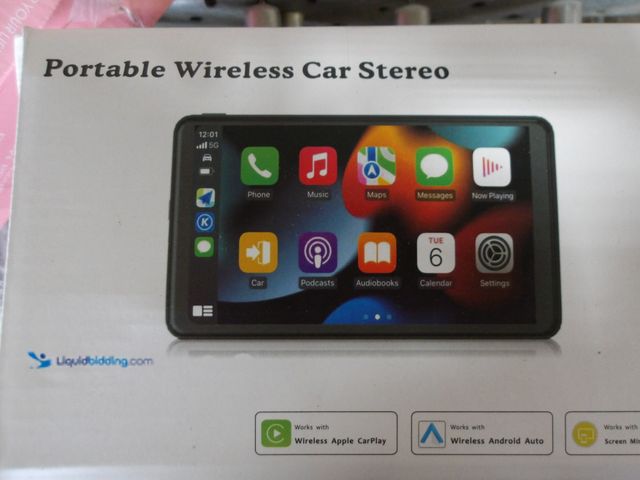 Lot 49-1517005 - Portable Wireless Car Stereo, Touch Screen, Unused   Ref#4G-0723