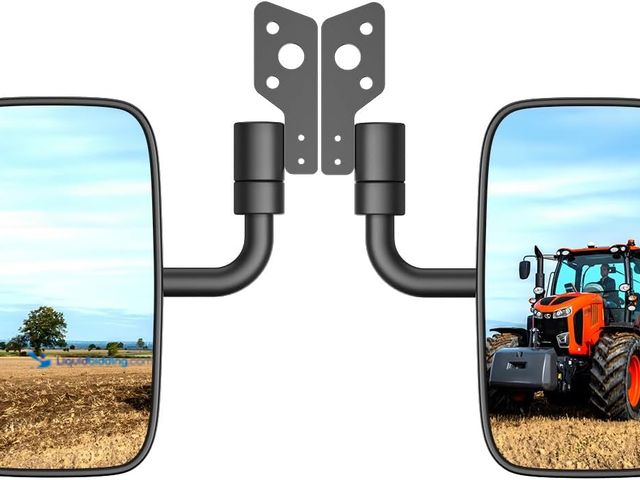 Lot 49-3531159 - Kubota RTV Side Mirrors, 2-Pack Rearview Mirror Kit for Kubota RTV X1100C, Adjustable Convex Design,...