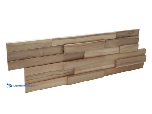 Lot 49-1568537 - Approx 9sq ft of Wall!Supply 0.79 in. x 7.09 in. x 19.49 in. UltraWood Teak Firenze Jointless Common...