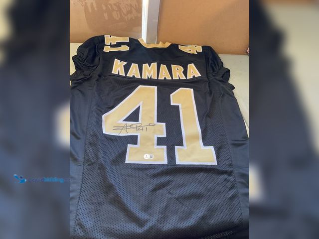 Lot 49-1977801 - Other NEW ORLEANS SAINTS SUPERSTAR ALVIN KAMARA AUTOGRAPHED CUSTOM JERSEY WITH BECKETT COA STICKER #...