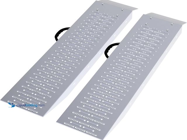 Lot 49-3565080 - Loading Ramps - Set of Two 35.5-Inch Ramps for ATVs, Motorcycles, Mowers, Carts, and More - 1200lb C...