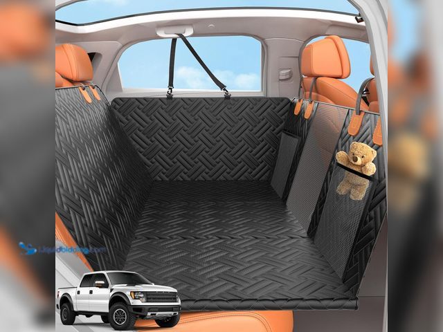 Lot 49-5553106 - Back Seat Extender for Trucks,Hard Bottom Car Seat Cover for Dogs | Waterproof Hard Bottom Dog Car S...