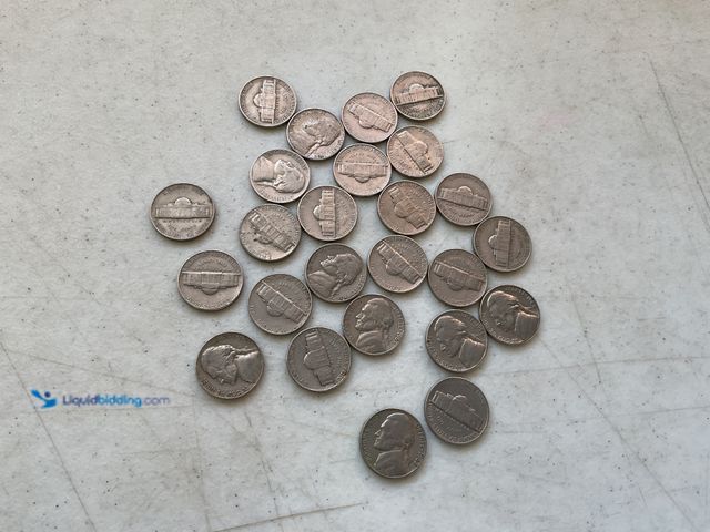 Lot 49-1505000 - LOT OF 25 JEFFERSON NICKELS VARIOUS YEARS FROM 1940’S-1960’S #COINS0122