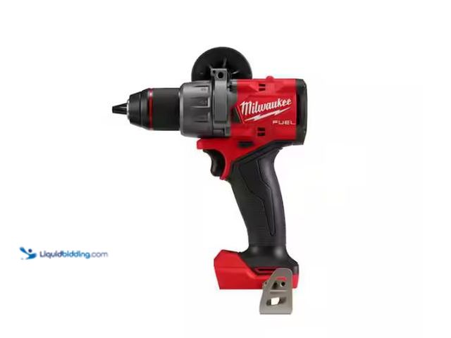 Lot 49-1627553 - Milwaukee M18 FUEL 18V Lithium-Ion Brushless Cordless 1/2 in. Hammer Drill/Driver With Hard Case (To...