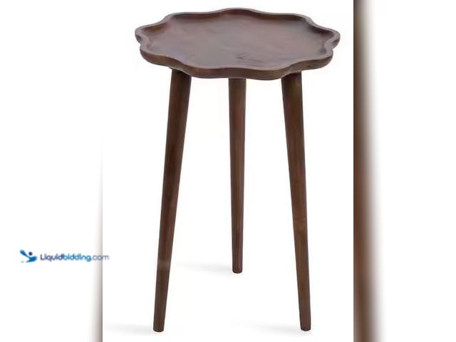 Lot 49-5486266 - Kate and Laurel
Alezar 15.00 in. Walnut Brown Scalloped Solid Wood End Table Internet # 331535728
...