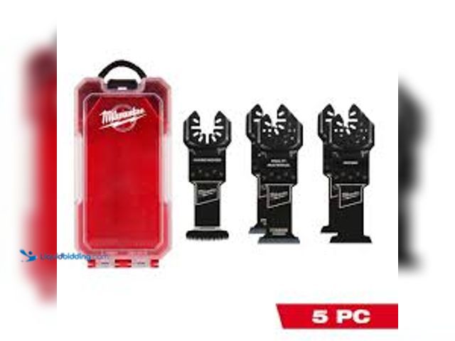 Lot 49-5488053 - Milwaukee Multi-Tool Oscillating Blade Kit (5-Piece). Model # 49-10-9211. Unused