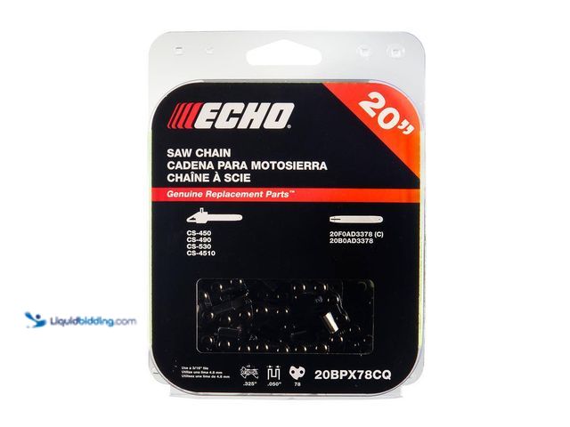 Lot 49-5552738 - ECHO
Y78 20 in. Small Chisel Chainsaw Chain - 78 Link. New