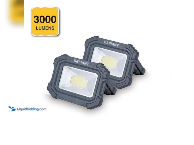 Lot 49-3532400 - Defiant
3000 Lumens Rechargeable Magnetic Utility Light With Power Bank (4-Pack) New