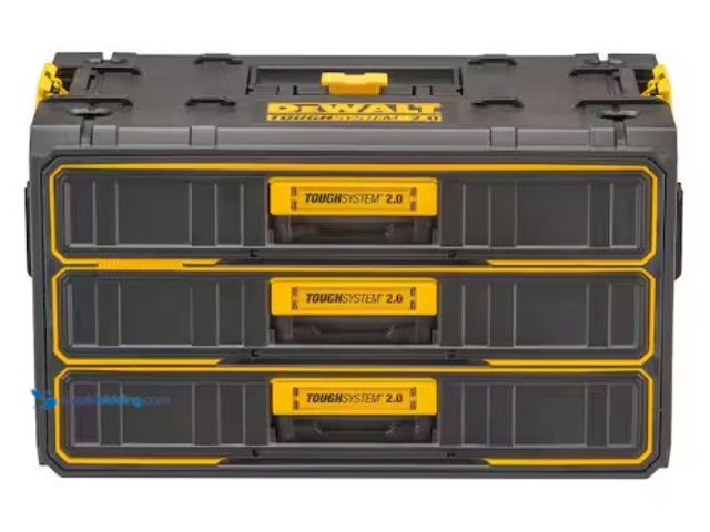 Lot 49-2022947 - DEWALT ToughSystem 2.0, 12.3 in. W Tool Box 3-Drawer, Model # DWST08330, MSRP $159, Slightly used, M...