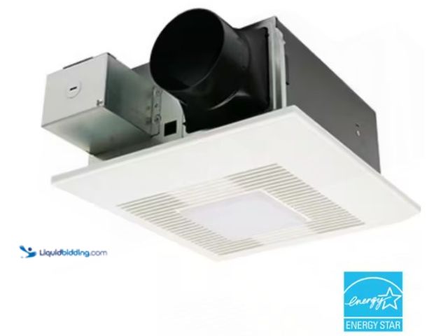 Lot 49-1516627 - Panasonic WhisperFit DC/LED, Pick-A-Flow 50,80,110 CFM ENERGY STAR Quiet Ceiling Bathroom Exhaust Fa...