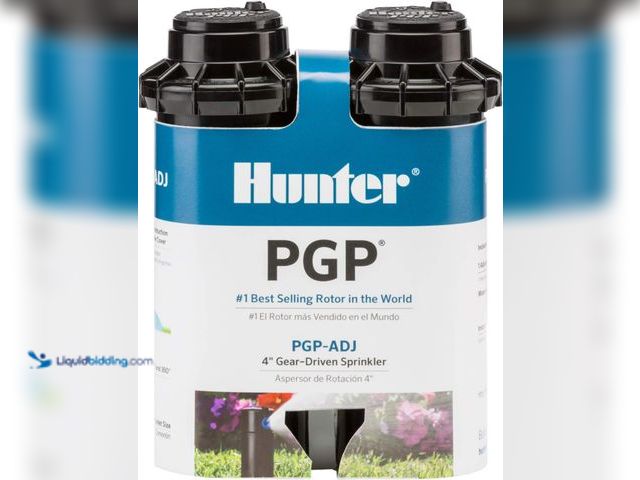 Lot 49-5572162 - QTY 2 - Hunter PGP-ADJ 3/4" Rotor Lawn Sprinkler Head, 22-52 ft, 4" Pop Up, 2 Pack. Model: PGP-ADJ. ...