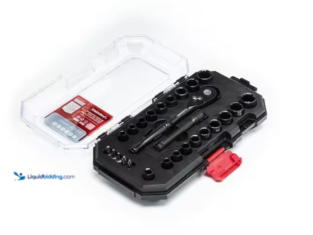 Lot 49-1567861 - (26-Piece) Husky 100-Position 1/4 in. Drive Universal Socket Wrench Set, Model # H1004D26SWS, Slight...