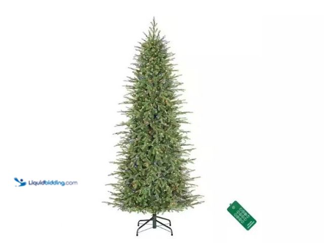 Lot 49-3618550 - Home Decorators Collection 7.5 ft SMART Grand Duchess Twinkling Balsam Fir Slim LED Pre-Lit Tree T26...