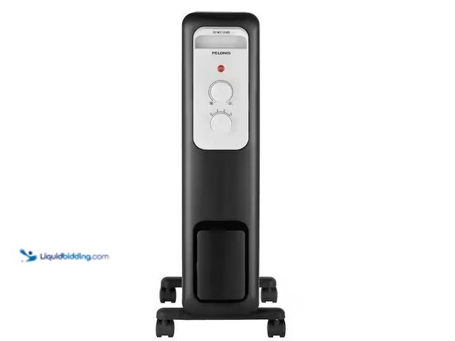 Lot 49-1572074 - Pelonis 1,500-Watt Oil-Filled Radiant Electric Space Heater with Thermostat Model # HO-0279, Used, N...