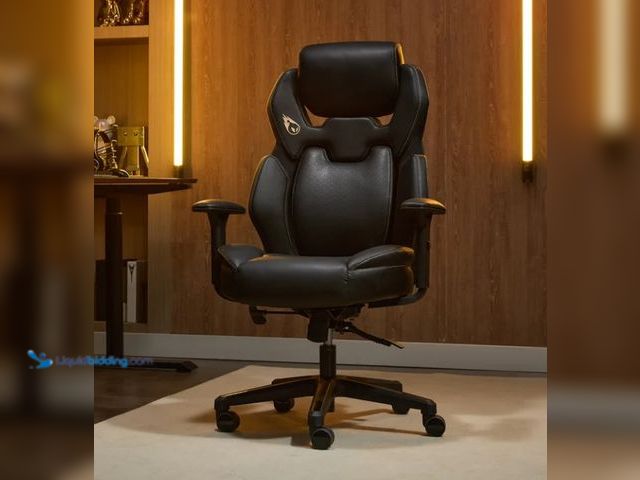 Lot 49-1625711 - DPS Encode 3D Insight Gaming Chair, Model # 52851-BLKGLD, Slightly Used, Has attachments. (NOTE: May...