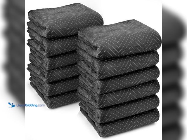 Lot 49-2001258 - (12-Pack) Sure-Max Heavy-Duty Moving & Packing Blankets - Ultra Thick Pro - 80" x 72" (65 lb./dz wei...